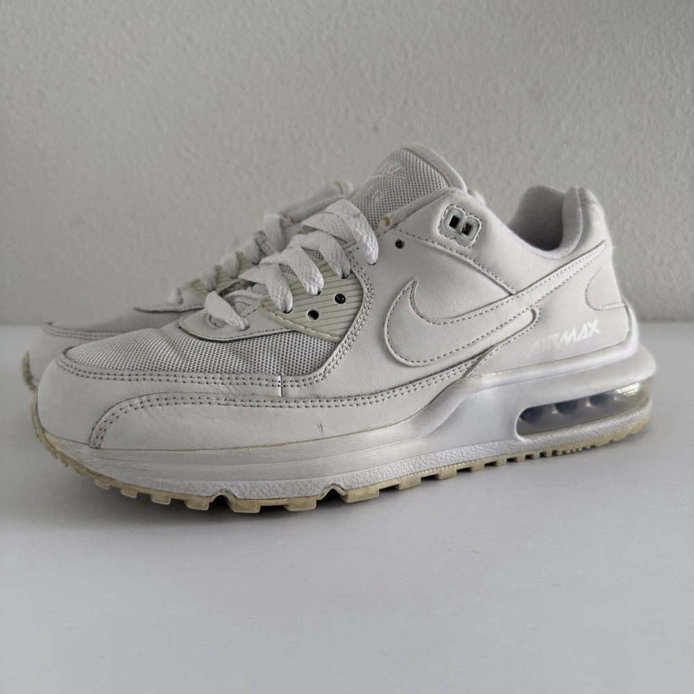 Nike Air Max Wright Low Trainers Youth Size 5.5 Triple White GS CW1755-100